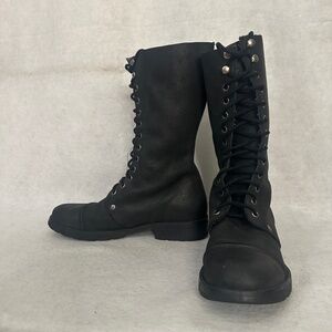 Caterpillar Soft Leather Combat Boots Size 7.5 Gently worn 12" tall